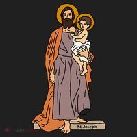 St Joseph and Child Jesus Consecration Catholic Saint Beanie thumb 2