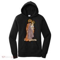 St Joseph and Child Jesus Consecration Catholic Saint Women's Hoodie thumb 0