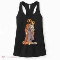 St Joseph and Child Jesus Consecration Catholic Saint Women's Tank Top thumb 0