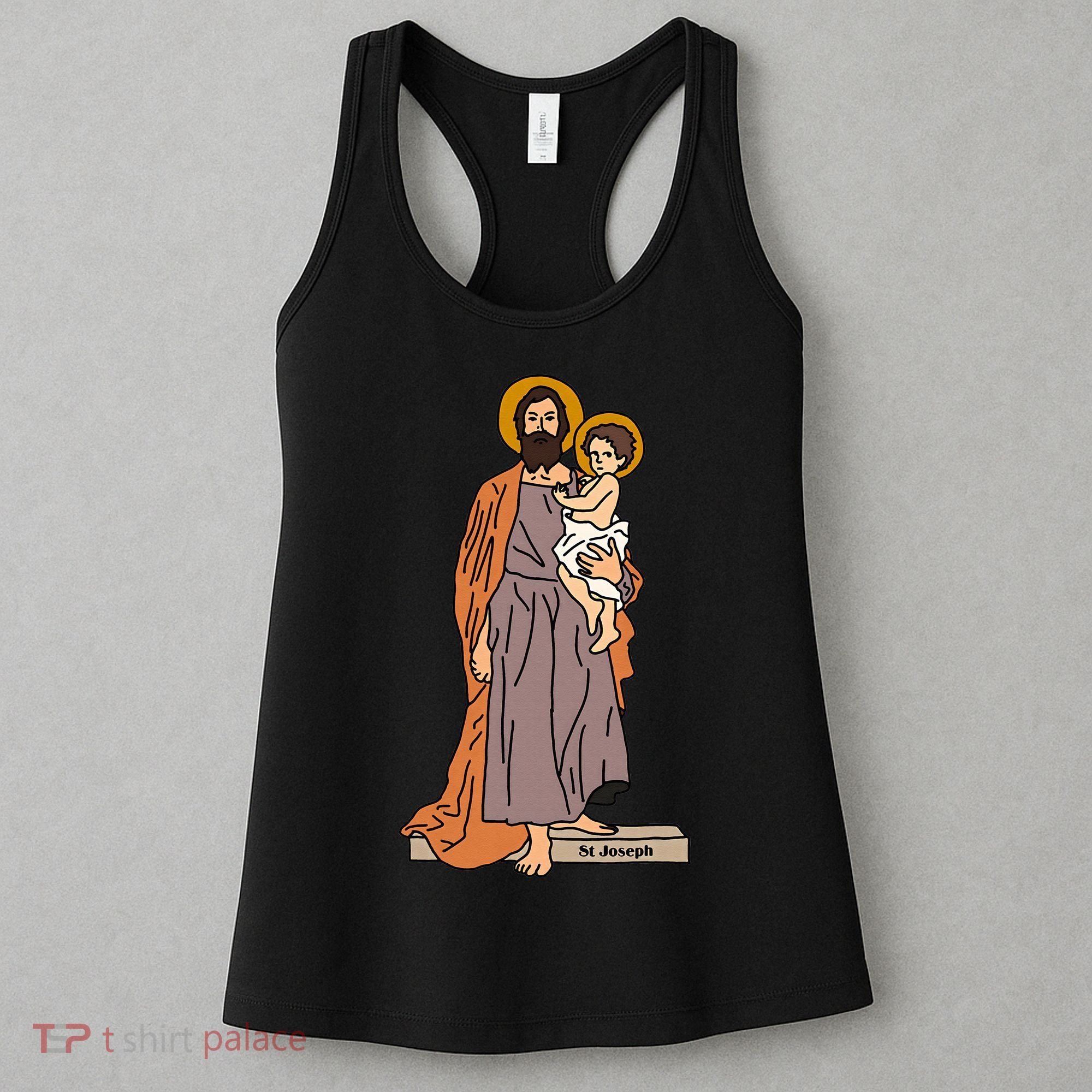 St Joseph and Child Jesus Consecration Catholic Saint Women's Tank Top