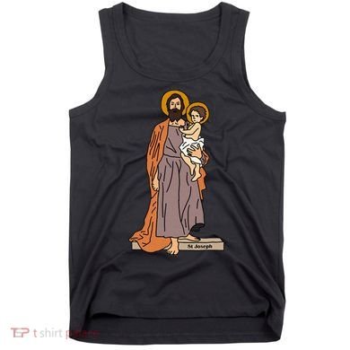 St Joseph and Child Jesus Consecration Catholic Saint Tank Top