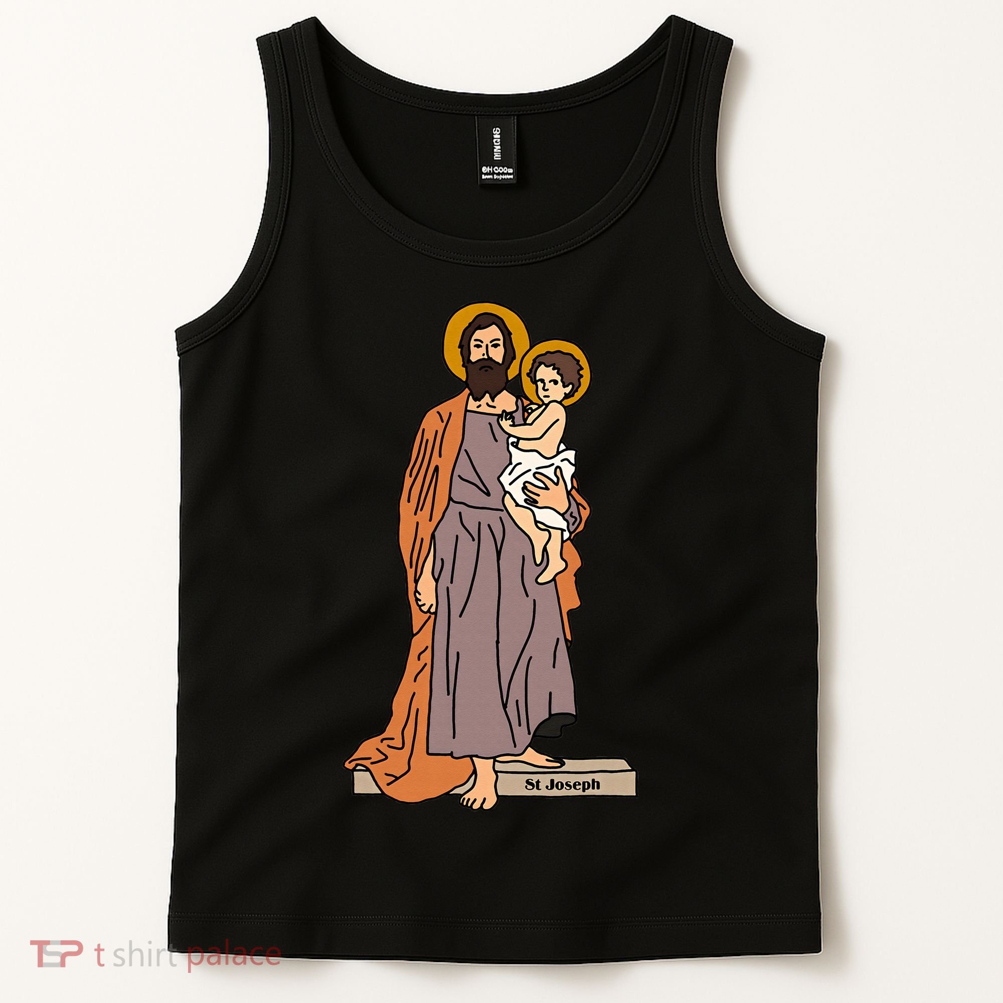 St Joseph and Child Jesus Consecration Catholic Saint Tank Top