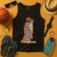 St Joseph and Child Jesus Consecration Catholic Saint Tank Top thumb 4