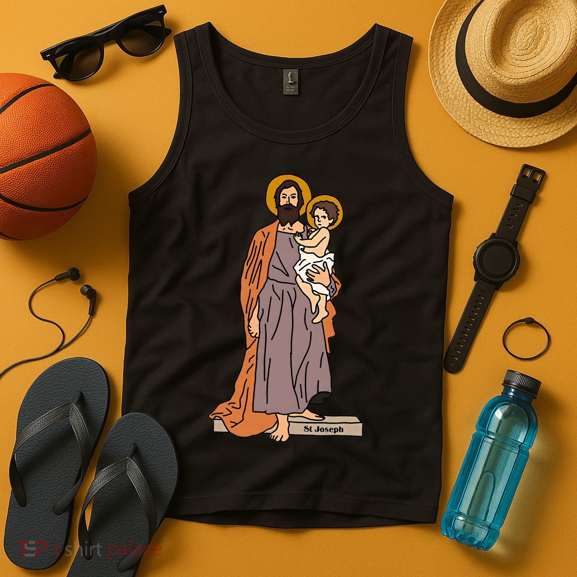 St Joseph and Child Jesus Consecration Catholic Saint Tank Top