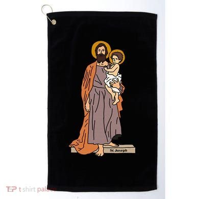 St Joseph and Child Jesus Consecration Catholic Saint Golf Towel