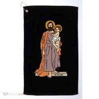 St Joseph and Child Jesus Consecration Catholic Saint Golf Towel thumb 0