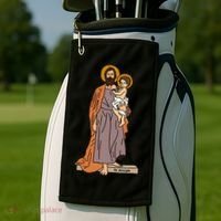 St Joseph and Child Jesus Consecration Catholic Saint Golf Towel thumb 2