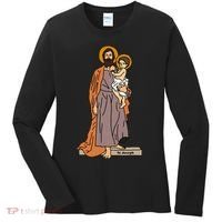 St Joseph and Child Jesus Consecration Catholic Saint Women's Long Sleeve Shirt thumb 0