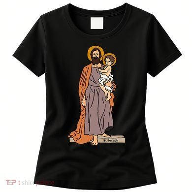 St Joseph and Child Jesus Consecration Catholic Saint Women's T-Shirt
