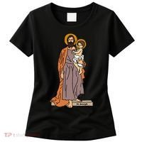 St Joseph and Child Jesus Consecration Catholic Saint Women's T-Shirt thumb 0