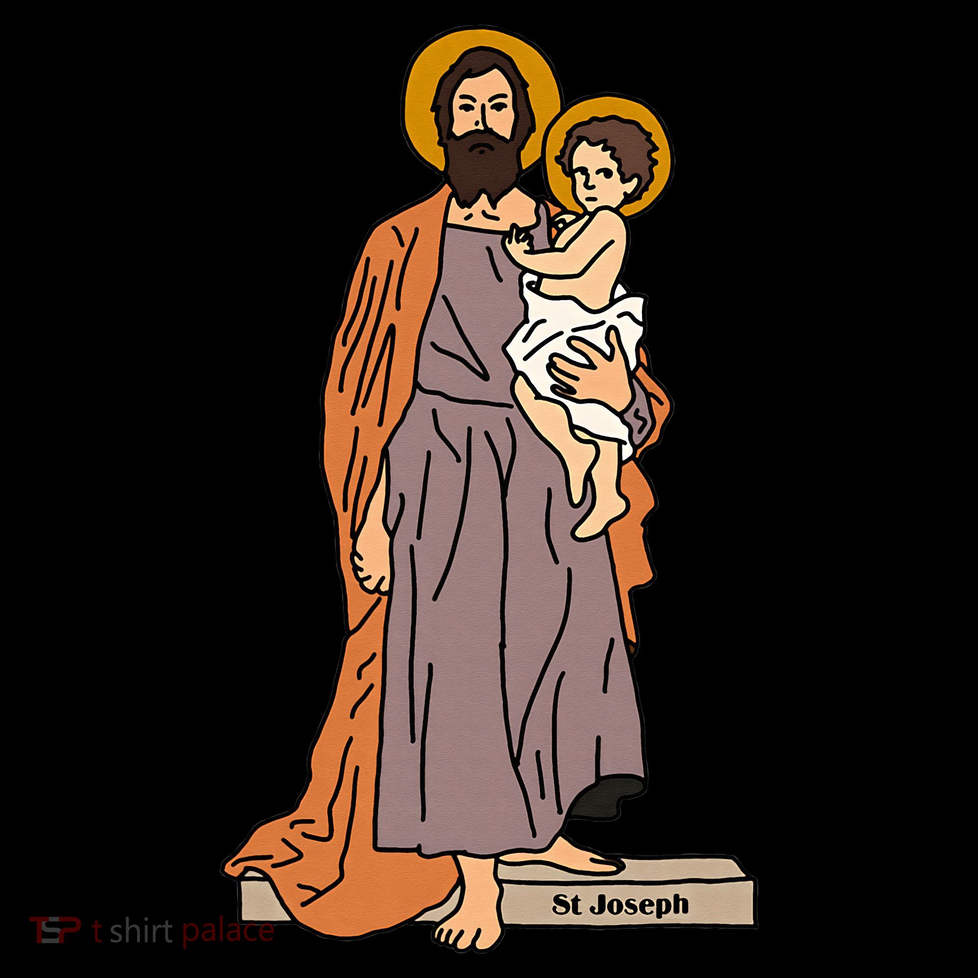 St Joseph and Child Jesus Consecration Catholic Saint Women's T-Shirt