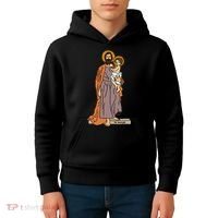 St Joseph and Child Jesus Consecration Catholic Saint Kids Hoodie thumb 4