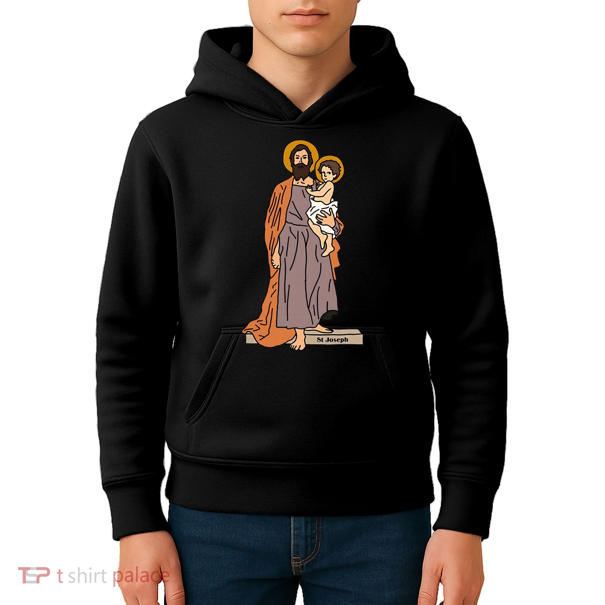 St Joseph and Child Jesus Consecration Catholic Saint Kids Hoodie