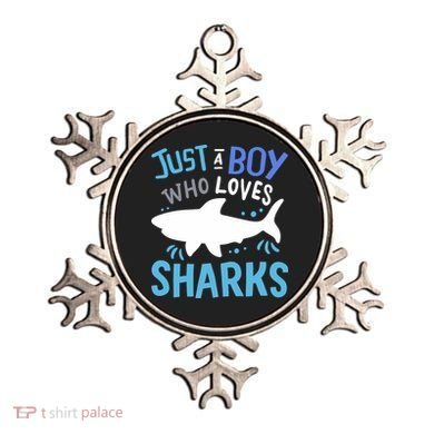 Shark Just A Boy Who Loves Sharks Gift Ornament