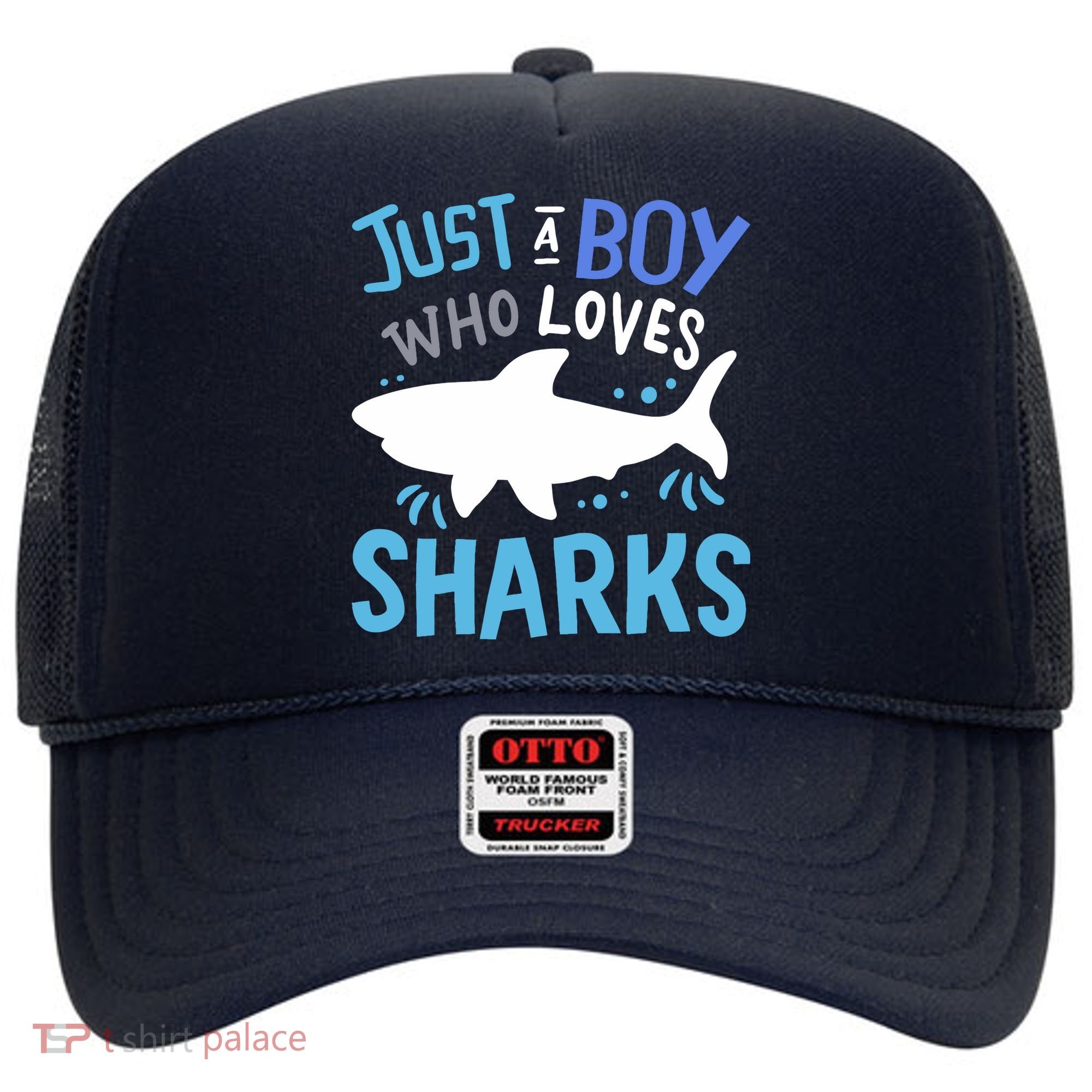 Shark Just A Boy Who Loves Sharks Gift Hat