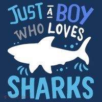 Shark Just A Boy Who Loves Sharks Gift Kids Sweatshirt thumb 2