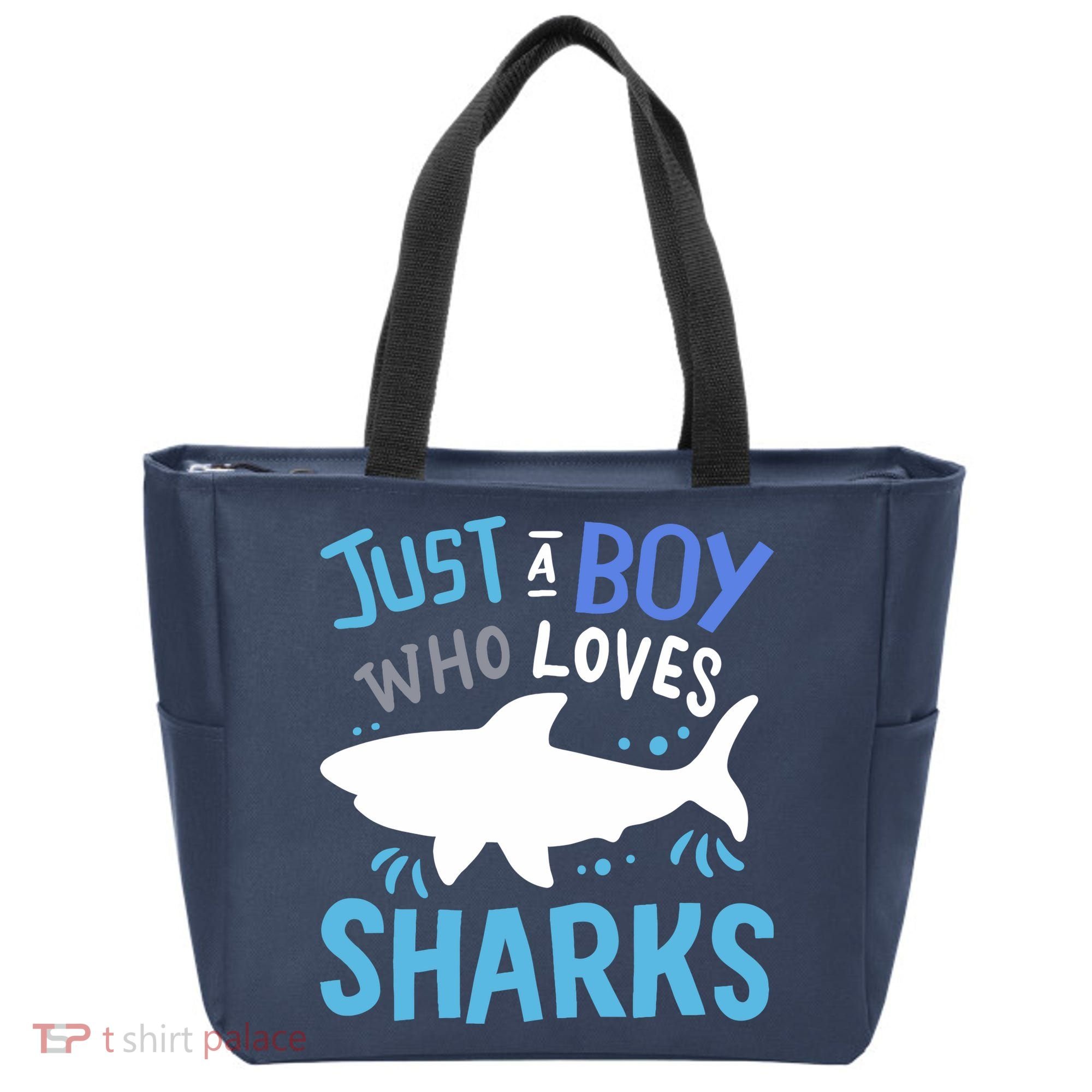 Shark Just A Boy Who Loves Sharks Gift Tote Bag