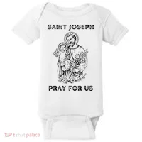 Saint Joseph All Saints Day, St Joseph, Catholic Baby Bodysuit thumb 0