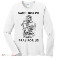 Saint Joseph All Saints Day, St Joseph, Catholic Women's Long Sleeve Shirt thumb 0