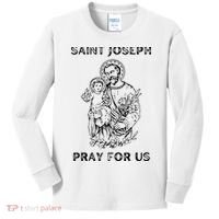 Saint Joseph All Saints Day, St Joseph, Catholic Kids Long Sleeve Shirt thumb 0