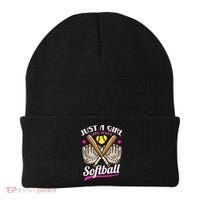Softball Just A Girl Who Loves Softball Softball Player TShirt Beanie thumb 0