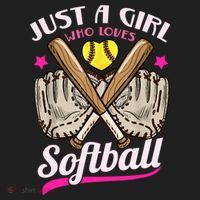 Softball Just A Girl Who Loves Softball Softball Player TShirt Hat thumb 2