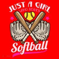 Softball Just A Girl Who Loves Softball Softball Player TShirt Santa Hat thumb 1