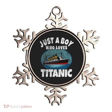 Ship Just A Boy Who Loves Titanic Boat Titanic Ornament
