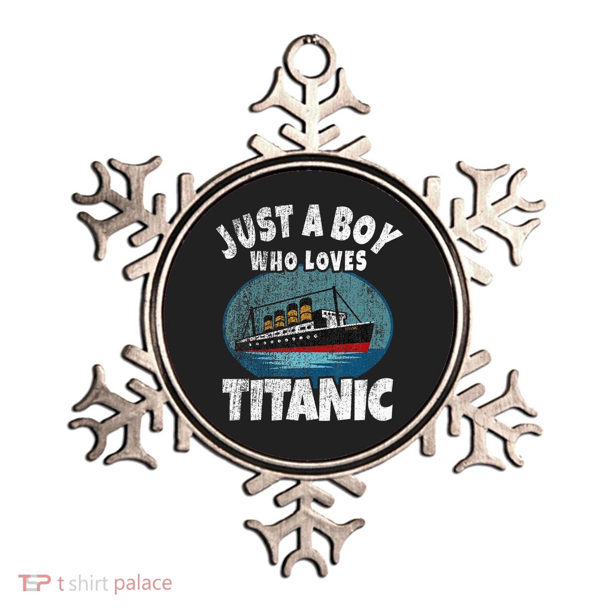 Ship Just A Boy Who Loves Titanic Boat Titanic Ornament