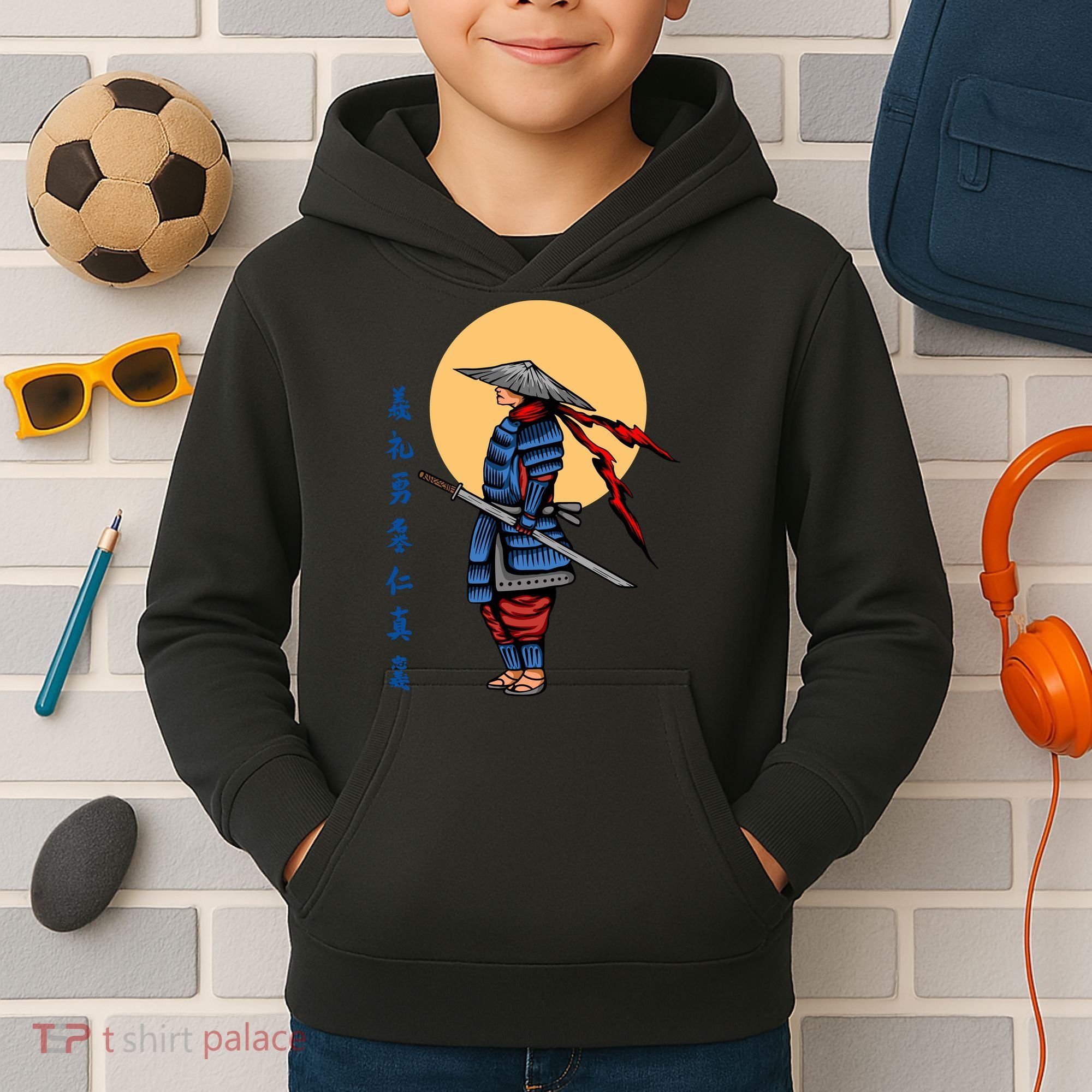 Samurai Japanese Art Martial Arts Gift Kids Hoodie