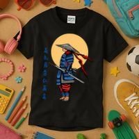 Samurai Japanese Art Martial Arts Gift Kids T-Shirt thumb 3