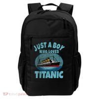Ship Just A Boy Who Loves Titanic Boat Titanic Backpack thumb 0