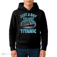 Ship Just A Boy Who Loves Titanic Boat Titanic Kids Hoodie thumb 4
