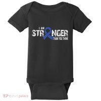 Stronger Juvenile Arthritis Awareness Supporter Ribbon Baby Bodysuit thumb 0
