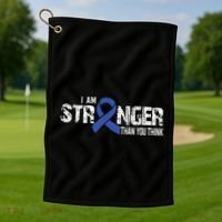 Stronger Juvenile Arthritis Awareness Supporter Ribbon Golf Towel thumb 1