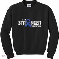 Stronger Juvenile Arthritis Awareness Supporter Ribbon Kids Sweatshirt thumb 0