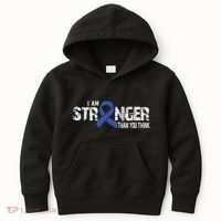 Stronger Juvenile Arthritis Awareness Supporter Ribbon Kids Hoodie thumb 0