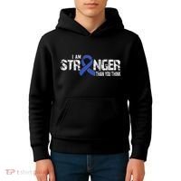 Stronger Juvenile Arthritis Awareness Supporter Ribbon Kids Hoodie thumb 4