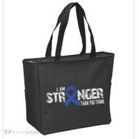 Stronger Juvenile Arthritis Awareness Supporter Ribbon Tote Bag thumb 2