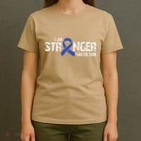 Stronger Juvenile Arthritis Awareness Supporter Ribbon T-Shirt thumb 4