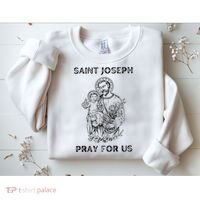 Saint Joseph  All Saints Day St Joseph Catholic Sweatshirt thumb 2