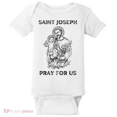 Saint Joseph  All Saints Day St Joseph Catholic Baby Bodysuit