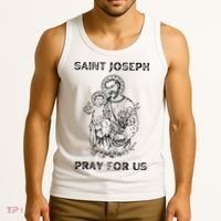 Saint Joseph  All Saints Day St Joseph Catholic Tank Top thumb 3