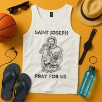 Saint Joseph  All Saints Day St Joseph Catholic Tank Top thumb 4