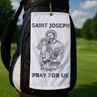 Saint Joseph  All Saints Day St Joseph Catholic Golf Towel thumb 2