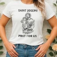 Saint Joseph  All Saints Day St Joseph Catholic Women's T-Shirt thumb 2