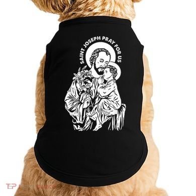 St Joseph and Jesus Pray for Us Catholic Saints Doggie Tank