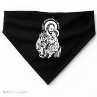 St Joseph and Jesus Pray for Us Catholic Saints USA-Made Doggie Bandana thumb 0