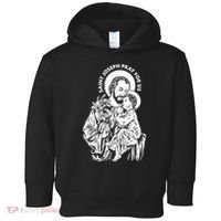 St Joseph and Jesus Pray for Us Catholic Saints Toddler Hoodie thumb 0
