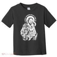 St Joseph and Jesus Pray for Us Catholic Saints Toddler T-Shirt thumb 0